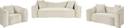 Destin 70" Velvet Upholstered Upholstered Loveseat in Cream - 44052Cream-L