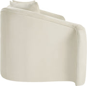 Destin 70" Velvet Upholstered Upholstered Loveseat in Cream - 44052Cream-L
