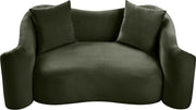 Destin 70" Velvet Upholstered Upholstered Loveseat in Green - 44052Green-L