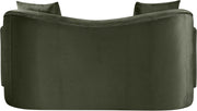 Destin 70" Velvet Upholstered Upholstered Loveseat in Green - 44052Green-L