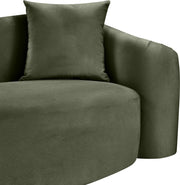 Destin 70" Velvet Upholstered Upholstered Loveseat in Green - 44052Green-L