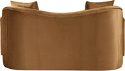 Destin 70" Velvet Upholstered Upholstered Loveseat in Saddle - 44052Saddle-L