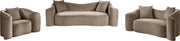 Destin 70" Velvet Upholstered Upholstered Loveseat in Taupe - 44052Taupe-L