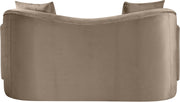 Destin 70" Velvet Upholstered Upholstered Loveseat in Taupe - 44052Taupe-L