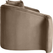 Destin 70" Velvet Upholstered Upholstered Loveseat in Taupe - 44052Taupe-L