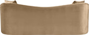 Destin 91" Velvet Upholstered Upholstered Sofa in Beige - 44052Beige-S