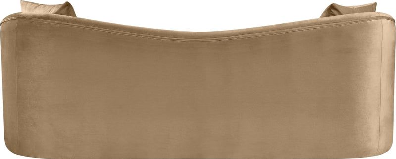 Destin 91" Velvet Upholstered Upholstered Sofa in Beige - 44052Beige-S