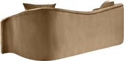 Destin 91" Velvet Upholstered Upholstered Sofa in Beige - 44052Beige-S