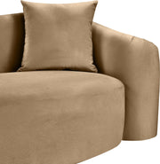 Destin 91" Velvet Upholstered Upholstered Sofa in Beige - 44052Beige-S
