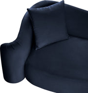 Destin 91" Velvet Upholstered Upholstered Sofa in Blue - 44052Navy-S