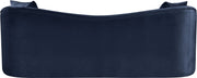 Destin 91" Velvet Upholstered Upholstered Sofa in Blue - 44052Navy-S