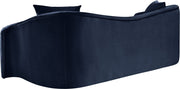Destin 91" Velvet Upholstered Upholstered Sofa in Blue - 44052Navy-S