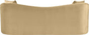 Destin 91" Velvet Upholstered Upholstered Sofa in Camel - 44052Camel-S