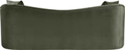 Destin 91" Velvet Upholstered Upholstered Sofa in Green - 44052Green-S