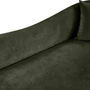 Destin 91" Velvet Upholstered Upholstered Sofa in Green - 44052Green-S