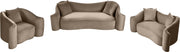 Destin 91" Velvet Upholstered Upholstered Sofa in Taupe - 44052Taupe-S