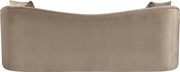 Destin 91" Velvet Upholstered Upholstered Sofa in Taupe - 44052Taupe-S
