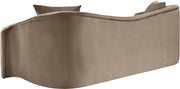 Destin 91" Velvet Upholstered Upholstered Sofa in Taupe - 44052Taupe-S