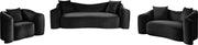 Destin Velvet Upholstered Accent Chair in Black - 44052Black-C