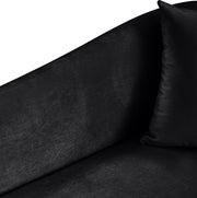 Destin Velvet Upholstered Accent Chair in Black - 44052Black-C