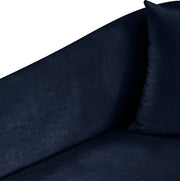 Destin Velvet Upholstered Accent Chair in Blue - 44052Navy-C