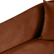 Destin Velvet Upholstered Accent Chair in Cognac - 44052Cognac-C