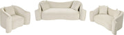 Destin Velvet Upholstered Accent Chair in Cream - 44052Cream-C