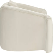 Destin Velvet Upholstered Accent Chair in Cream - 44052Cream-C