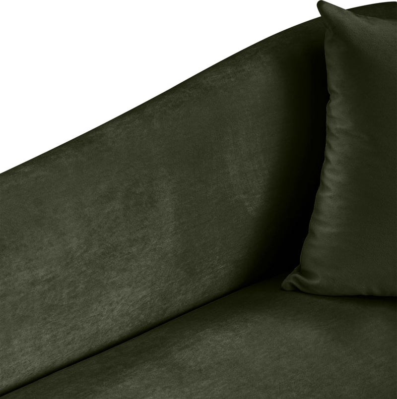 Destin Velvet Upholstered Accent Chair in Green - 44052Green-C