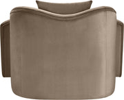 Destin Velvet Upholstered Accent Chair in Taupe - 44052Taupe-C