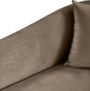 Destin Velvet Upholstered Accent Chair in Taupe - 44052Taupe-C