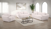 Destino 3-piece Chenille Splayed Arm Sofa Set Greige - 509301-S3