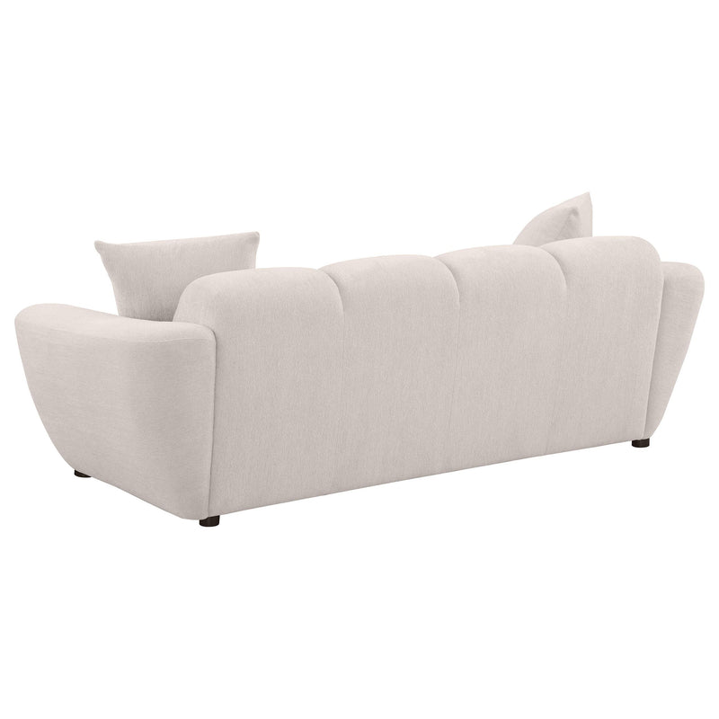 Destino 3-piece Chenille Splayed Arm Sofa Set Greige - 509301-S3