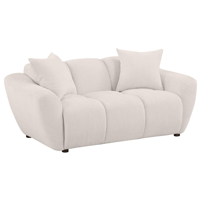 Destino 3-piece Chenille Splayed Arm Sofa Set Greige - 509301-S3