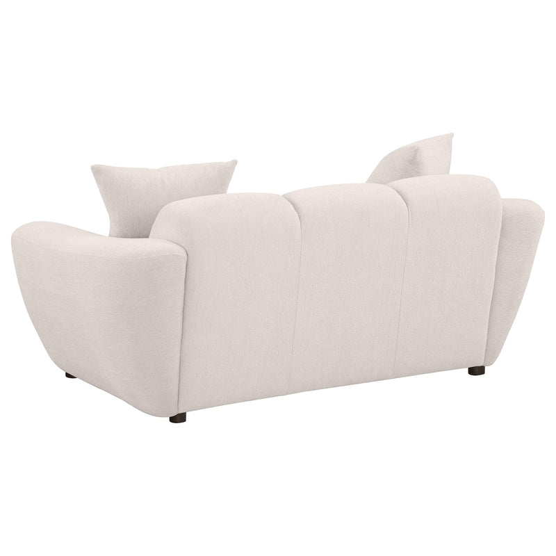 Destino 3-piece Chenille Splayed Arm Sofa Set Greige - 509301-S3