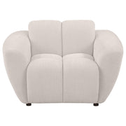 Destino Chenille Upholstered Splayed Arm Accent Chair Greige - 509303