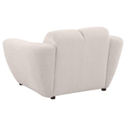 Destino Chenille Upholstered Splayed Arm Accent Chair Greige - 509303