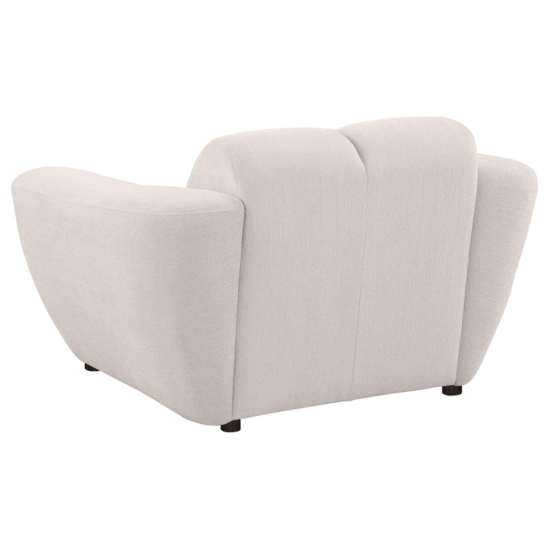 Destino Chenille Upholstered Splayed Arm Accent Chair Greige - 509303