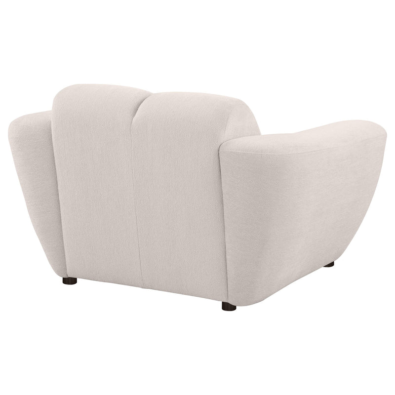 Destino Chenille Upholstered Splayed Arm Accent Chair Greige - 509303