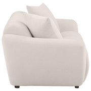 Destino Chenille Upholstered Splayed Arm Loveseat Greige - 509302