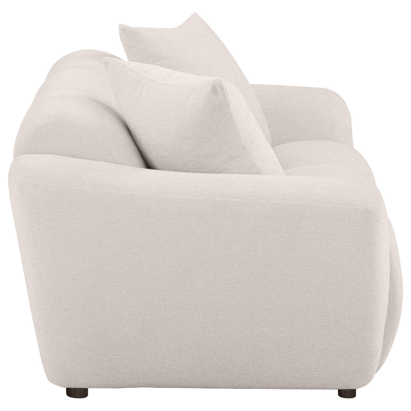 Destino Chenille Upholstered Splayed Arm Loveseat Greige - 509302