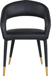 Destiny Vegan Leather Upholstered Dining Chair in Black - 538Black-C