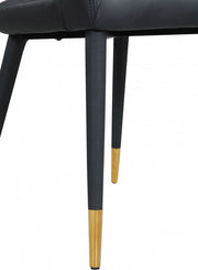 Destiny Vegan Leather Upholstered Dining Chair in Black - 538Black-C