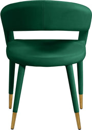 Destiny Velvet Upholstered Dining Chair in Green - 537Green-C
