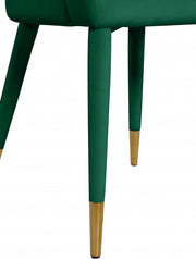 Destiny Velvet Upholstered Dining Chair in Green - 537Green-C
