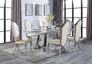 Destry Dining Table W/Engineering Stone Top & Pedestal Base - DN01188