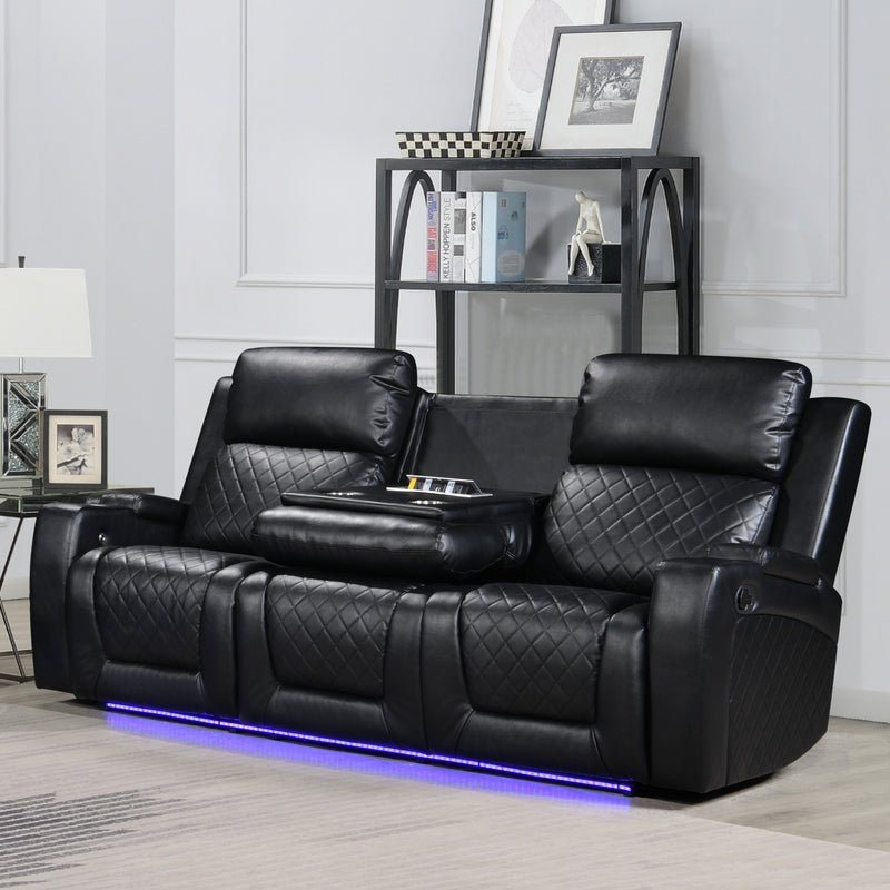 Detroit Black Sofa - DETROIT-BLK-SF