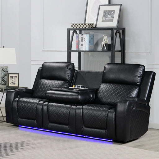 Detroit Black Sofa - DETROIT-BLK-SF
