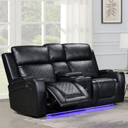 Detroit Black Sofa & Loveseat & Chair - DETROIT-BK-SLC