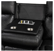Detroit Black Sofa & Loveseat & Chair - DETROIT-BK-SLC